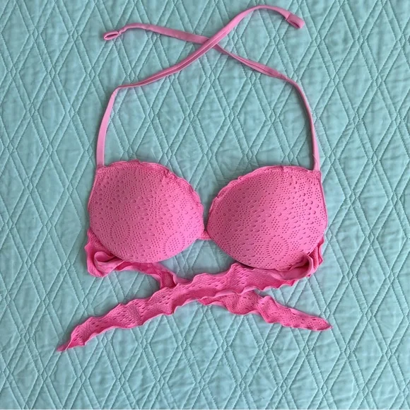 Pink Calzedonia Bikini Neon Calzedonia Cobey Push Up Bikini Top